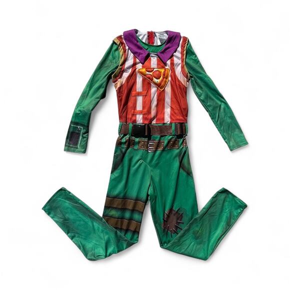 Fortnite Tomato Head Youth Size Medium Stretchy One Piece Costume Only - Picture 1 of 6